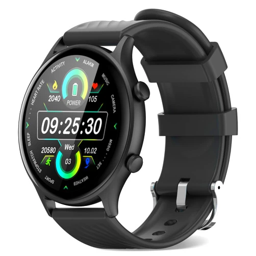 WalkerFit Smart Watch, Blood Pressuer Watch, Waterproof Receive/Dial Call Fitness Tracker with Blood Oxygen Sleep Monitor Watch for Women Men, DIY Smartwatch for Women Men iPhone Android, Black
