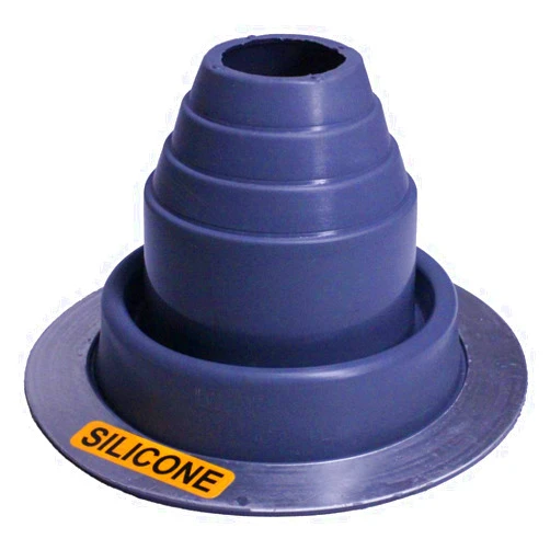 Flashers #2 Silicone Grey High Temp Flexible Roof Jack Pipe Boot Metal Roofing Pipe Flashing (Pipe OD 1-3/4