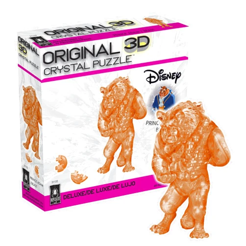 Bepuzzled Disney Beast Licensed Deluxe Original 3D Crystal Puzzle from BePuzzled, 3D Puzzles and Brainteasers for Puzzlers and Collectors Ages 12 and Up, and Display Item