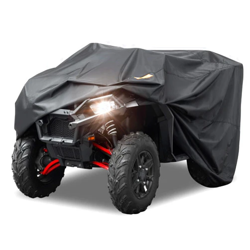 KEMIMOTO ATV Cover Universal, 96 Inch Heavy Duty Cover, 4 Wheeler Cover Waterproof Quad Cover Compatible with Polaris Sportsman 570 500 Sportsman Can-Am Kawasaki CFMOTO, 96''Lx 49''Wx 47''H