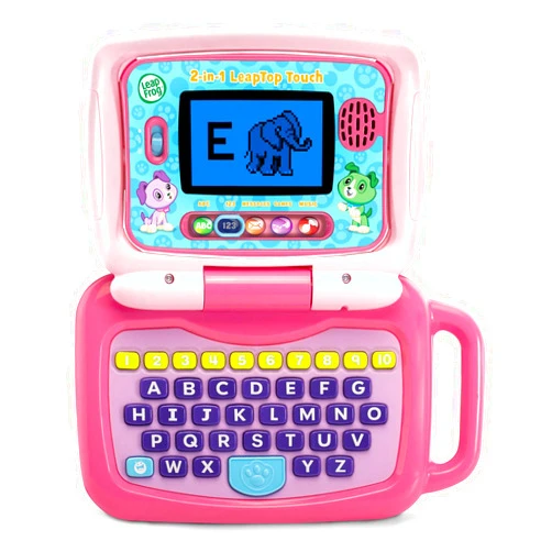V Tech LeapFrog 2-in-1 LeapTop Touch, Pink Pink Standard Packaging