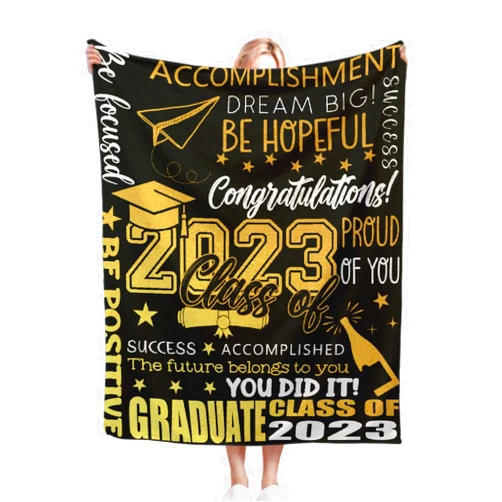 Mokukenren Graduation Gifts, Class of 2023 Blanket Lightweight Cozy Flannel Fleece Throw Blanket Best Gift Home Decor for Bed Couch Outdoor Camping 40