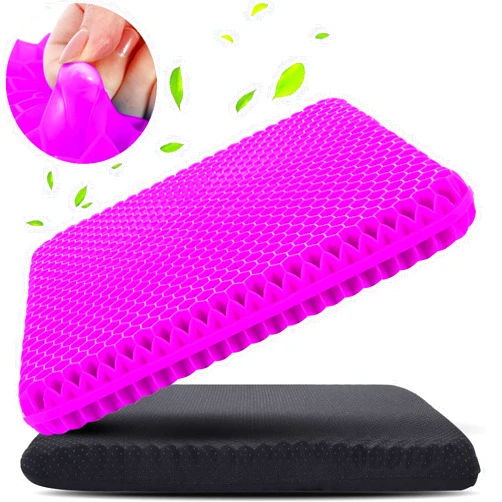 KYSMOTIC Gel Seat Cushion for Long Sitting (Super Large & Thick), Soft & Breathable, Gel Cushion for Wheelchair, Gel Chair Cushion for Hip Pain, Gel Seat Cushion for Office Chair