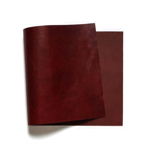 Buckleguy Wickett & Craig 'Milled' Traditional Harness Leather Panels, Burgundy, Multiple Sizes & Weights