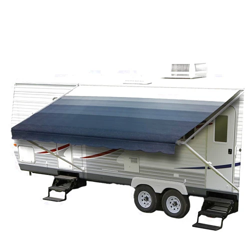 ShadePro - RV Awning Fabric Replacement - Heavy Duty Weatherproof Vinyl - Universal Outdoor Canopy for Camper, Trailer, and Motorhome Awnings - Pacific Blue - 16' (Fabric 15' 2