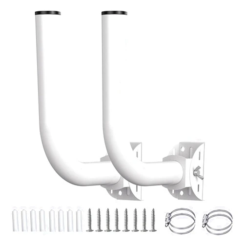 STDKDFW Universal Wireless Bridge Bracket Mount, Outdoor Wireless Bridge Bracket Mount, Pole Mount for Point-to-Point AP Access, Adjustable Bracket for Wall, Eave or Roof Mounting(2 Pack)
