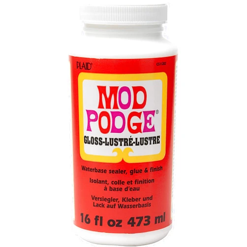 Mod Podge CS11202 Waterbase Sealer, Glue & Decoupage Finish, 16 oz, Gloss, 16 Fl Oz, 1 Pack