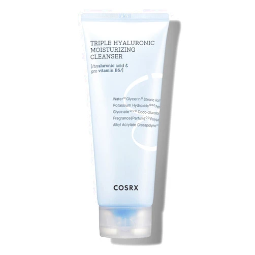COSRX Hydrium Triple Hyaluronic Moisturizing Cleanser 5.07 fl.oz / 150ml | Daily Cleanser for Dry Skin with Hyaluronic Acid & Vitamin B | Animal Testing Free, Paraben Free, Korean Skin Care