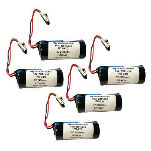 Exell Battery (5-PACK) 3V PLC Computer Backup Battery Replaces PLC-5/60 series programmable logic controllers and industrial computers Allen Bradley 1770-XYC, 1770-XYC/A, PLC-5/11, PLC-5/20