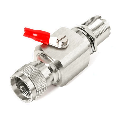 XRDS -RF XRDS-RF UHF Lightning Arrestor PL-259 Lightning Surge Protector PL259 Plug (UHF Male) to SO239 Socket (UHF Female) Bulkhead Arrestor for CB Ham Two-Way Radio Base Antennas