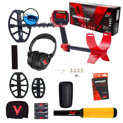 Minelab Vanquish 540 Pro Pack Detector with 2 Coils and Pro-Find 15 Pinpointer