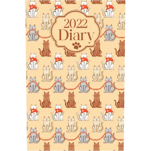 Jane Whitchurch 2022 Diary: Cat Themed Weekly And Monthly Planner for 2022 - UK Edition