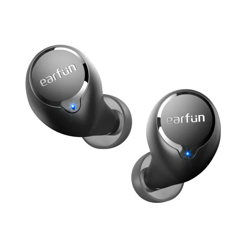 EarFun Free 2S Wireless Earbuds, [Upgraded Version] Bluetooth Earbuds with Deep Bass, 4 Mics for Clear Call, Customizable EQ App, IPX7 Waterproof in-Ear Headphones, 30H Playtime, Wireless Charging