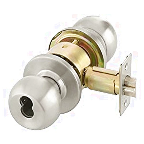 YEM Security The Architects Choice IP70ICB Storeroom Function Knob Lock. 630 Finish. 2-3/8