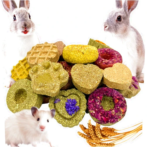 KIROYAL 24 PCS Rabbits Chew Toys for Teeth, Interactive Bunny Toy for Small Pets, Purely Handmade Chew Toys for Bunnies, Guinea Pigs, Hamsters, and Chinchillas, Bunny Teeth Care