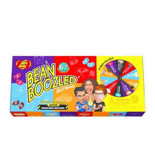 Jelly Belly BeanBoozled Spinner Gift Box, 6th Edition, 3.5 Ounces of Weird & Wild Candy