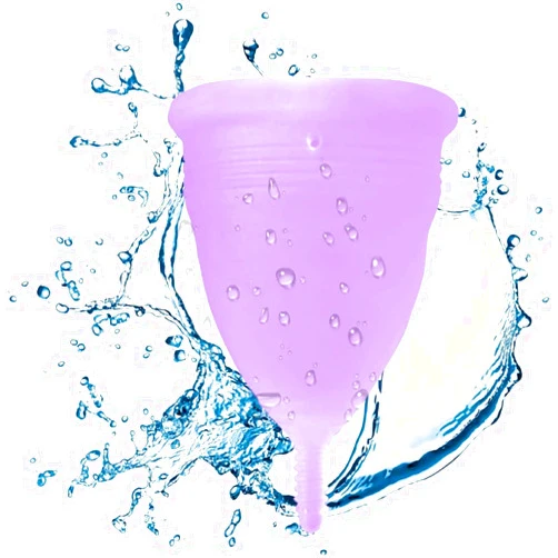 Blossom Cup Blossom Menstrual Cup, Say No to Tampons | Get Blossom Cups for Menstrual Days | Period Cup, Reusable Menstrual Cup, Silicone Cup (Large Menstrual Cup, Purple)