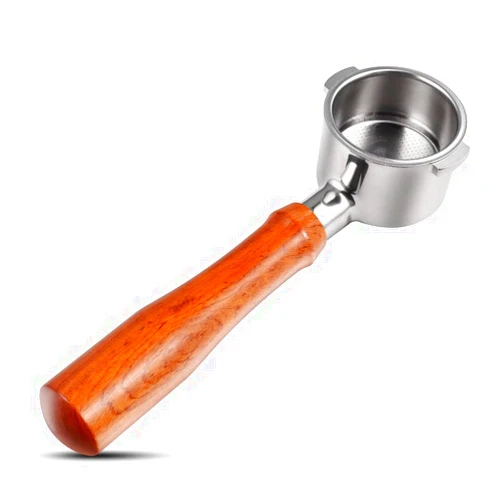 CAPFEI 51mm bottomless portafilter 2 ears with Wooden Handle