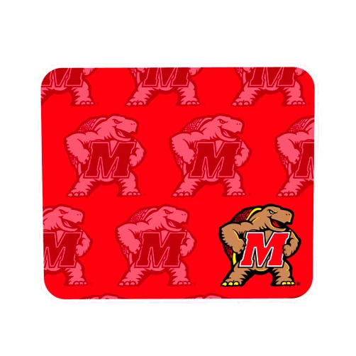 Centon OTM Essentials University of Maryland Standard Fabric Mouse Pad, Desk Accessories, Standard Fabric Gaming Mouse Pad, Mascot Repeat V1