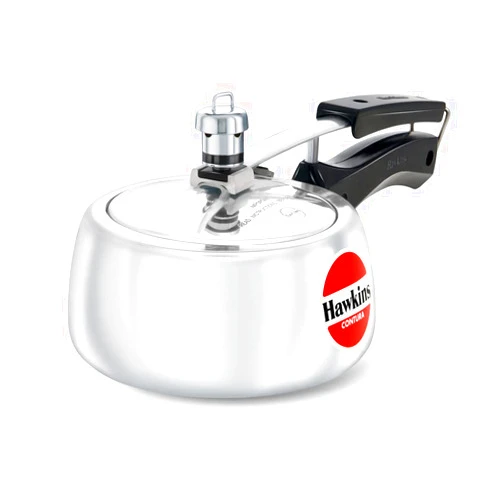 Hawkins HC15 Contura 1.5-Liter Pressure Cooker, Small, Aluminum, Silver