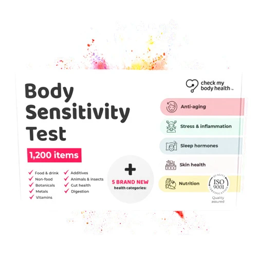 Check My Body Health | Body Sensitivity Test | Check for 1200 Different Intolerances | Easy to Use Home Hair Strand Testing Kit & Intolerance Screening for Adults | Results in 5 Days