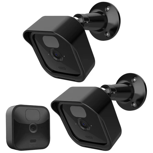 VOMA Blink Outdoor 3rd Gen Camera Housing and Mounting Bracket, Weatherproof Protective Cover and 360 Degree Adjustable Mount for Blink Outdoor Indoor Home Security Camera System (Black, 2 Pack)