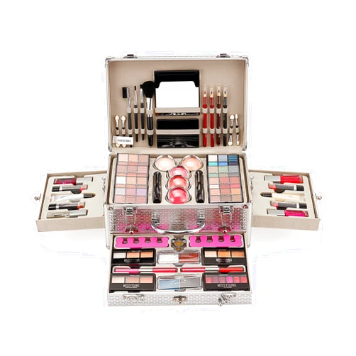 Joyeee All-in-One Makeup Gift Set Carry All Makeup Kit for Women Full Kit With Aluminum Case Lipgloss Lipstick Concealer Blush Foundation Face Powder Eyeshadow Palette Cosmetic Palette #2