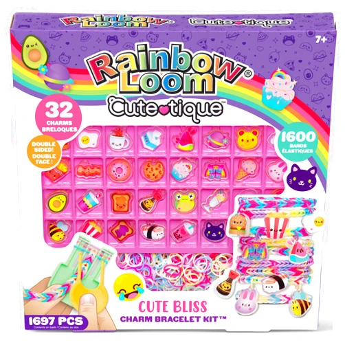 Rainbow Loom: Cute-Tique Cute Bliss Kit, Bracelet Making Kit, Kids Crafting Activity, Ages 7+