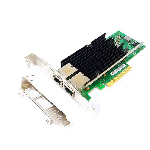 HINYSENO Dual Port 10GbE RJ-45 PCI-Express x 8 Gigabit Ethernet Server Adapter Dual Port Network Interface Controller Card for X540 Chipset, Compare to Intel X540-T2