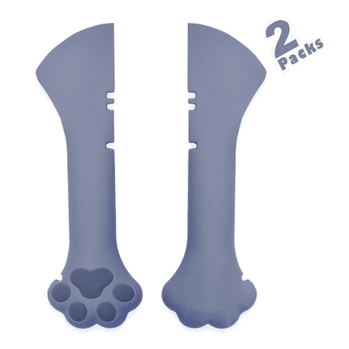 Meow&Woof Cat Wet Food Spoon, Mini Spatula for Pet Canned Food, BPA Free Can Spoons for Animal Feeding, Small Jars Spatulas, Easy Clean Scraper for Dog Food Cans （2 Spoons）