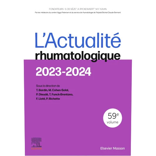 French Edition by Thomas Bardin (Author), Martine Cohen-Solal (Author), Philippe Dieudé (Author), Thomas Funck-Brentano (Author), Frédéric Lioté (Author), Pascal Richette (Author), Carole FUMAT (Illustrator), Hang Korng Ea (Contributor), Adenike Adedjouma (Contributor), Valérie Bousson (Contributor), Esther Ebstein (Contributor), Louis Jacob (Contributor), Benjamin Terrier (Contributor), Aline Frazier-Mironer (Contributor), Johann Beaudreuil (Contributor), Camille Blandin (Contributor), Clément Prati (Contributor), Virginie Simon (Contributor), Antoine Ferenczi (Contributor), Augustin Latourte (Contributor), Gaétane Nocturne (Contributor), Serge Perrot (Contributor), Christian Marcelli (Contributor), Guillaume Odri (Contributor), Marina Assadourian (Contributor), Sophia Ascione (Contributor), Sarah Jaulerry (Contributor), Laettia Morardet (Contributor), Marylène Jousse (Contributor), Alexandre Karras (Contributor), Chantal Chavoix (Contributor), Pierre-Antoine Juge (Contributor), Marine Forien (Contributor), Arnaud Vanjak (Contributor), Leslie Benattar (Contributor), Jérémy Maillet (Contributor), Frank Verhoeven (Contributor), Clément Chopin (Contributor), Andrisoa Ny Ilo Razakarivony (Contributor), Diane Ji Yun Yoon (Contributor), Lokmane Taihi (Contributor), Carole Burger (Contributor), Bastien Leger (Contributor), Allan Gauffenic (Contributor), Jean-Denis Laredo (Contributor), Sébastien Ottaviani (Contributor), Françoise Debiais (Contributor), Daniel Wendling (Contributor) & 45 more Format: Kindle Edition L'Actualité rhumatologique 2023-2024 (French Edition)