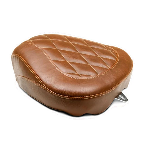 Mustang Motorcycle Seats 76723 Wide Tripper Passenger Seat for Harley-Davidson Electra Glide Standard, Road Glide, Road King & Street Glide 2008-'21, Diamond, Distressed Brown, Width: 11.5
