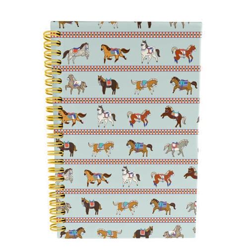 Knibeo Horse Notebook Journal- Horses Gifts for Girls, Gifts for Horse Lovers, Horse Girl Gifts, Horse Trainer Gifts, 5.5×8.3 Lined Paper Spiral Bound Notebook with 164 Pages