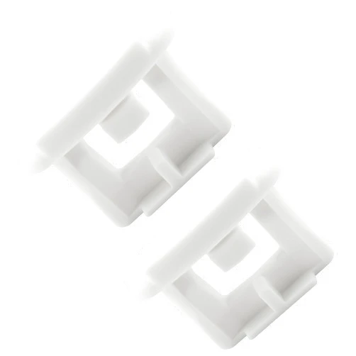 JPKTA 2 Pack WD12X10304 Dishwasher Upper Rack Slide End Cap Stop Clip Replacement Part by JPKTA Compatible with GE Hotpoint Kenmore Dishwashers Top Rack Repalces AP4484666 WD30X97 1556527 WD12X0344