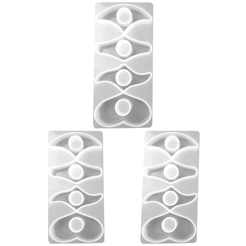COHEALI 3 pcs Book Page Book Page Opener Mold DIY Bookmark Silicone Mould Thumb Bookmark Casting Mold Holder Silicone Mold