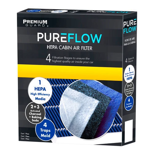 Premium Guard PureFlow HEPA Cabin Air Filter PC99452HX | Fits 2023-19 Nissan Altima, 2022-20 Sentra, 2022-21 Rogue, 2023-22 Pathfinder, 2023-19 INFINITI QX50, 2023-22 QX55, QX60, 2023-21 QX80