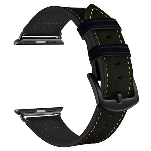 CINORS XXL Leather Band Compatible with Apple Watch Series 10 46mm Ultra 3 2 1 49mm 45mm 44mm 42mm Mens Women Extra Long Vintage Leather Strap XL Big Black Bands for iWatch Ultra 9 8 7 6 5 4 3 2 1 SE
