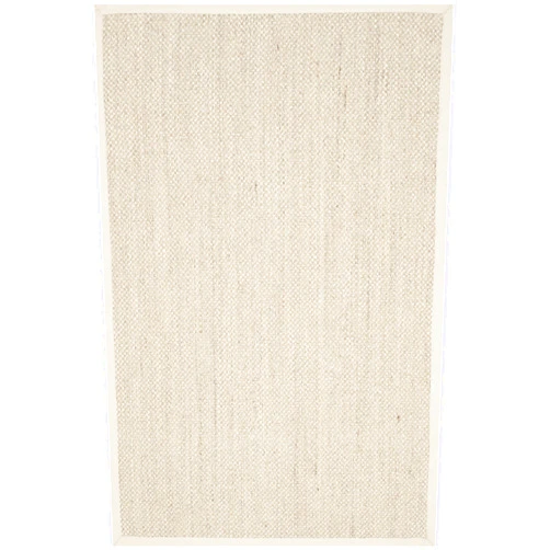 SAFAVIEH Natural Fiber Collection Accent Rug - 2' x 3', Marble & Beige, Border Sisal Design, Easy Care, Ideal for High Traffic Areas in Entryway, Living Room, Bedroom (NF143C)