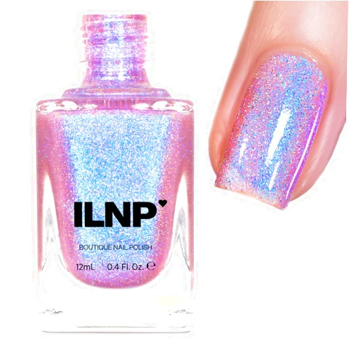 ILNP Cosmetics, Inc. ILNP Flower Child - Radiant Soft Pink to Blue Shimmer Nail Polish - Vegan, Cruelty Free, Non Toxic