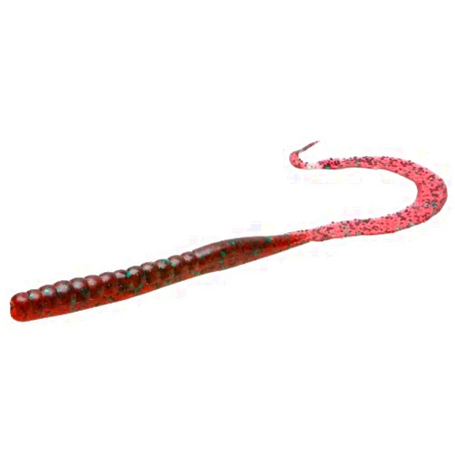 Zoom Bait Zoom Magnum II Worm-Pack of 20 (Red Bug, 9-Inch)