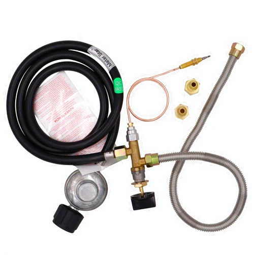METER STAR Propane Fire Pit/Fireplace Parts Gas Control Valve System Regulator Valve with Hose