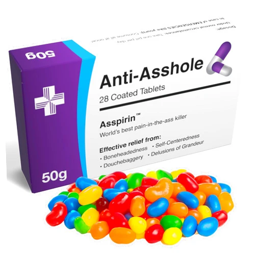 Joyful Clan Joke Pill Box Candy for Your Boss or Mother in Law - Funny Christmas Gag Gift for Men, Women, Boyfriend, Girlfriend, Husband, Wife - Hilarious Rude Prank - Unique Inappropriate Gift