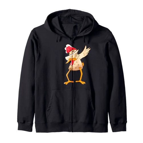 Landwirt Bauer Hühner Dabbing Geschenkideen Dabbing Chickens Dancing Chicken Animal Farmer Gift Zip Hoodie