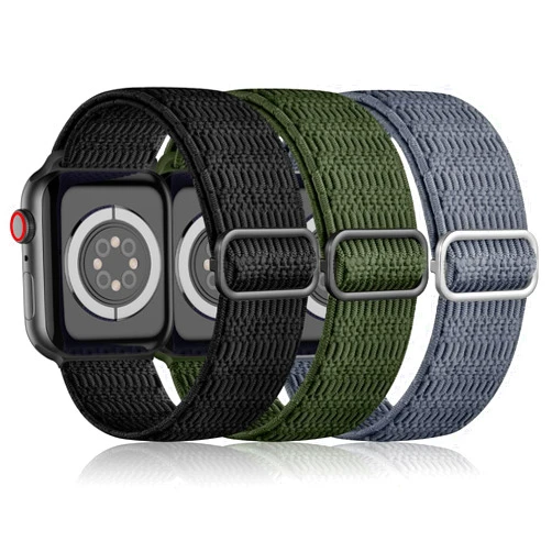 Maledan Stretchy Bands Compatible with Apple Watch Band 44mm 45mm 42mm 49mm 38mm 40mm 41mm Men Women, Soft Sport Loops Bracelet Strap Replacement for iWatch Band Series 9 8 7 6 5 4 3 2 1 SE Ultra