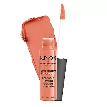 NYX PROFESSIONAL MAKEUP Soft Matte Lip Cream, Lightweight Liquid Lipstick - Athens (Matte Peach Beige)