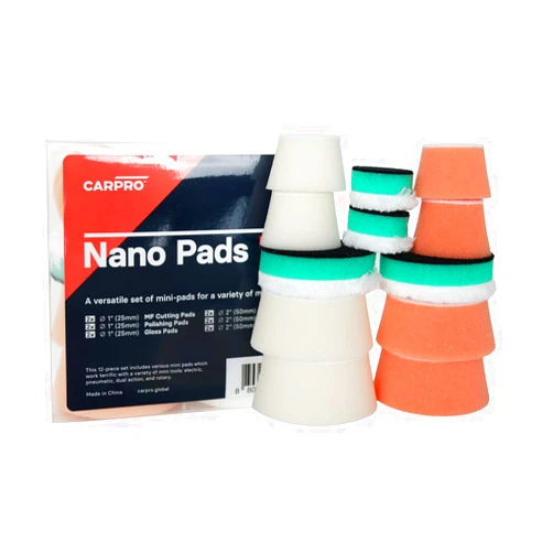 CARPRO Nano Pad Kit: Car Paint Polishing Pads for Mini Tools & Polishers Both Electric and Pneumatic, Dual Action, and Rotary - 1