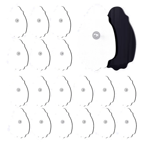TEC.BEAN 20-Pack TENS/EMS Unit Replacement Pad for More Than 30 Times Use, TEC.BEAN Latex-Free TENS Electrode Pads Set with Upgraded Self-Stick Performance, Compatible with MEDVICE,Belifu TENS Machine