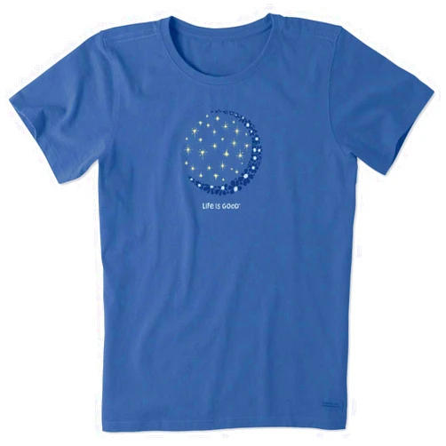 Life is Good. Women's Crusher Tee Pickleball Wizard, Darkest Blue