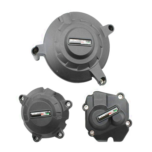 RockMute Engine Protector Compatible With NINJA ZX10R 2011-2020 Crank Case Gear Box Crash Frame Slider Cover Full Protection Pulse Alternator Clutch Sliding Pad 2019 2018 2017 2016 2015 2014 2013 2012