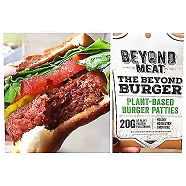 Gourmet Kitchn Beyond Meat Beyond Burger | Frozen Plant-Based Burgers | No GMO, Gluten-Free, Vegan, and Kosher (Bulk Package - 32 Patties 6 oz Each, Total 192 oz) | By Gourmet Kitchn